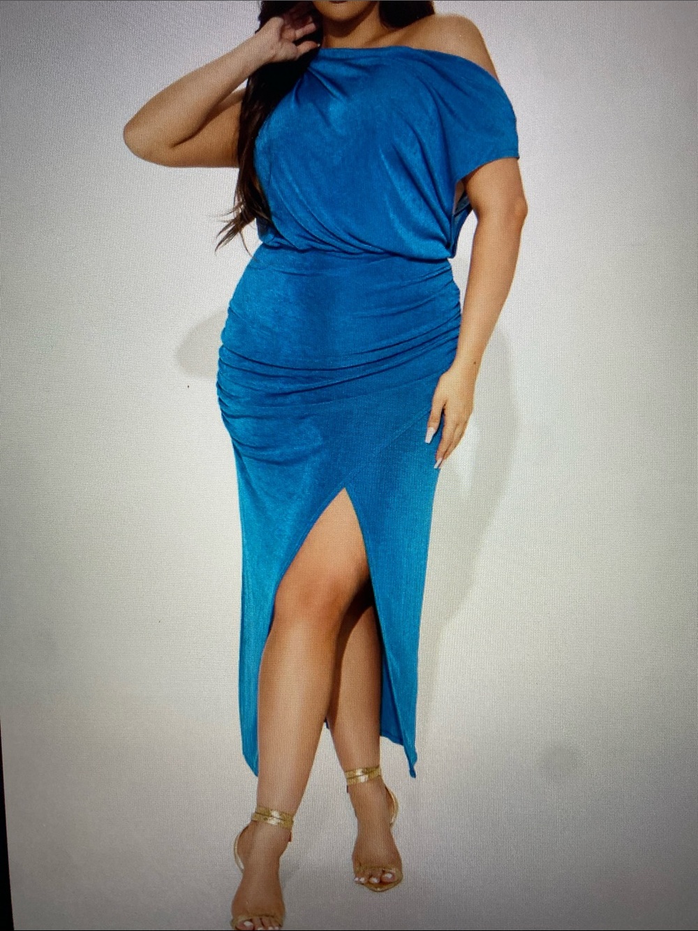 Lara Slinky Maxi Dress - Teal